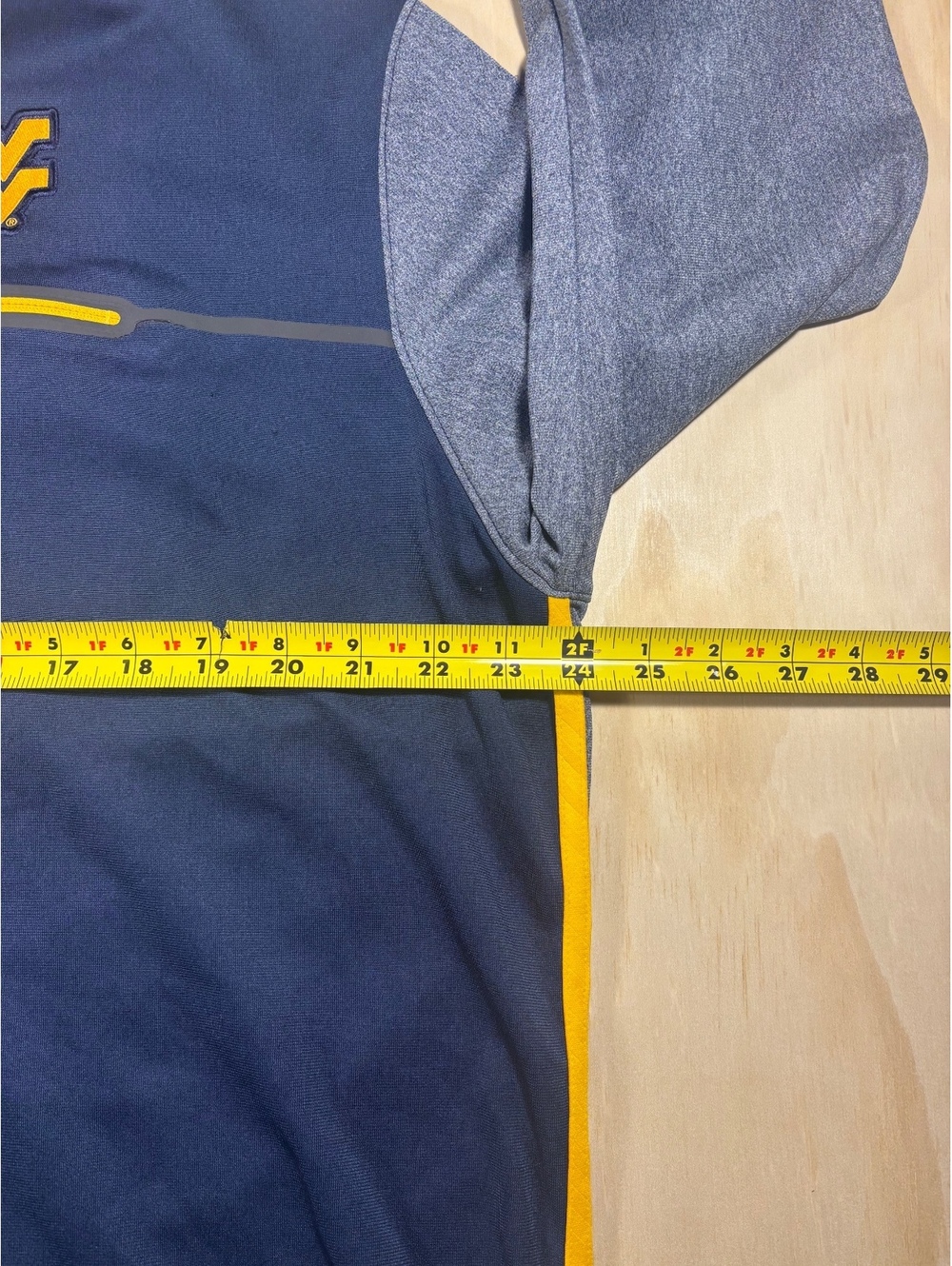Nike Dri-Fit West Virginia Sweatshirt Mens XL Blue Quarter Zip Pullover Football - Picture 7 of 8